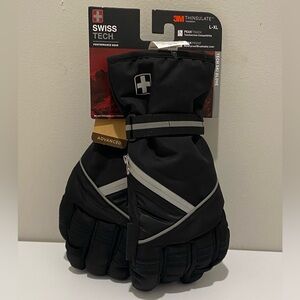 3M Thinsulate Swiss Tech Adult L/XL Black Gloves Insulated Winter/Snow/Outdoors